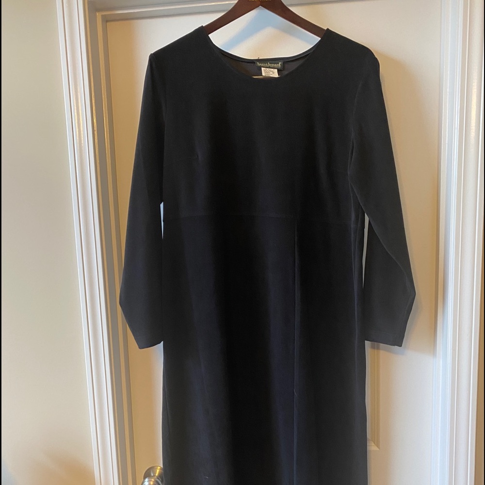 Black Faux Suede Maxi Dress